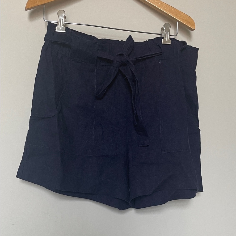 Indigo Rein Dark Blue High Waist Shorts